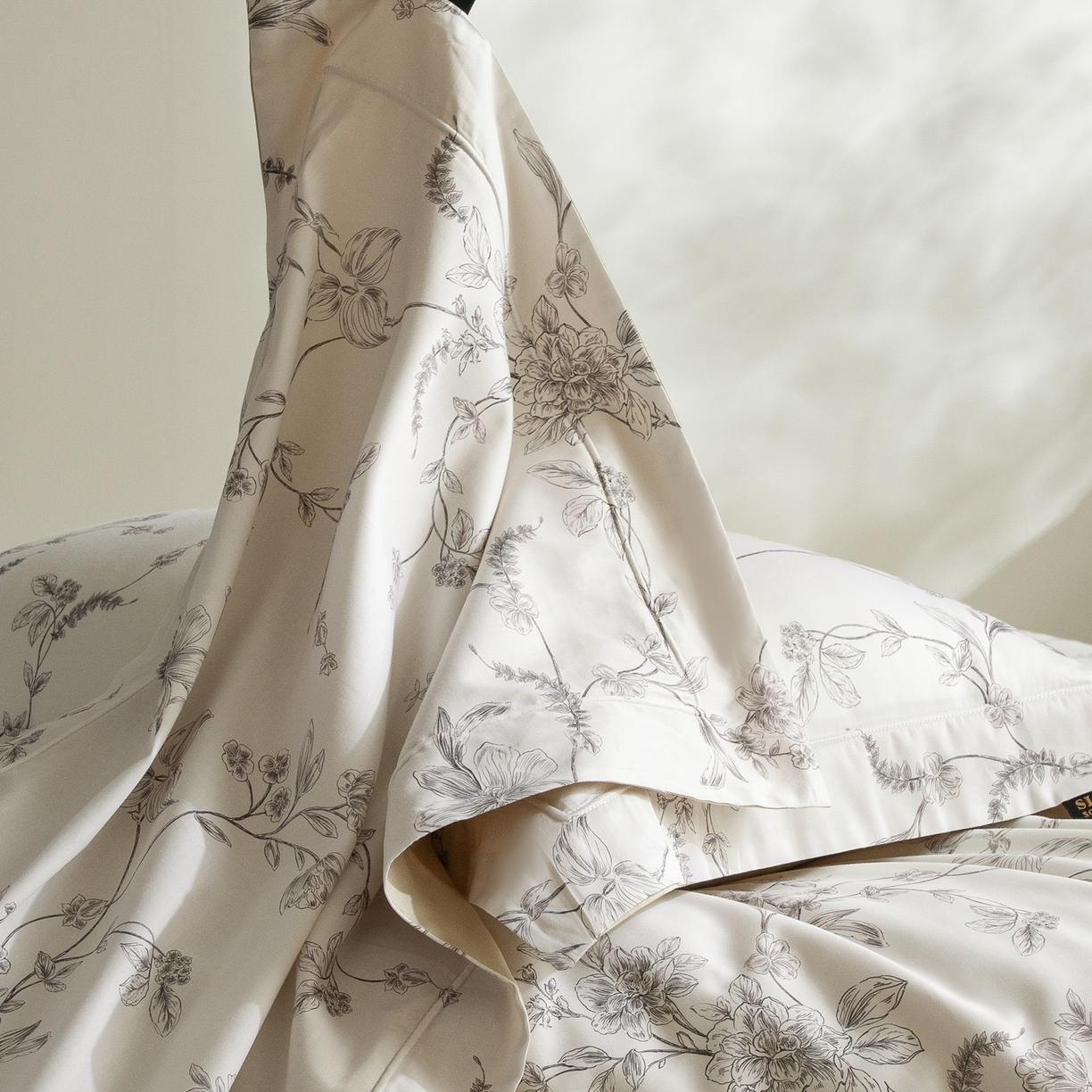 91家纺网 家纺一手货源 找家纺 莱豫家纺 2026新款长绒棉纯棉阿克苏数码印花四件套 悠桠米