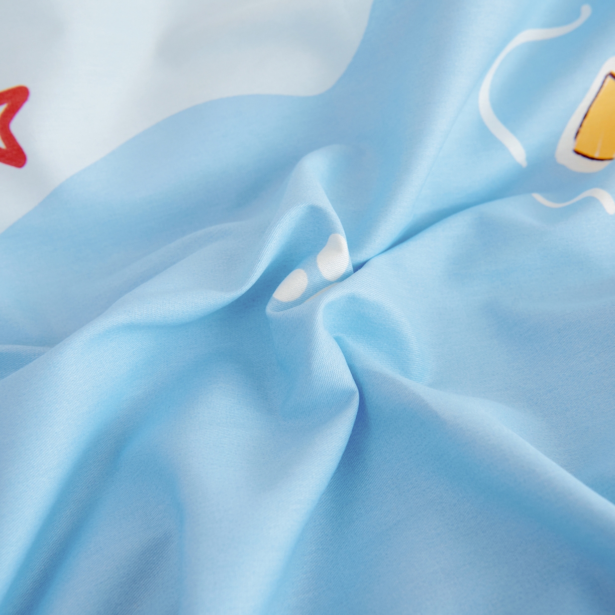 91家纺网 家纺一手货源 找家纺 芭伯妮 2026新款全棉AB版幼儿园三件套宝宝午睡被子六件套儿童被套多件套（第一批）萌趣cp