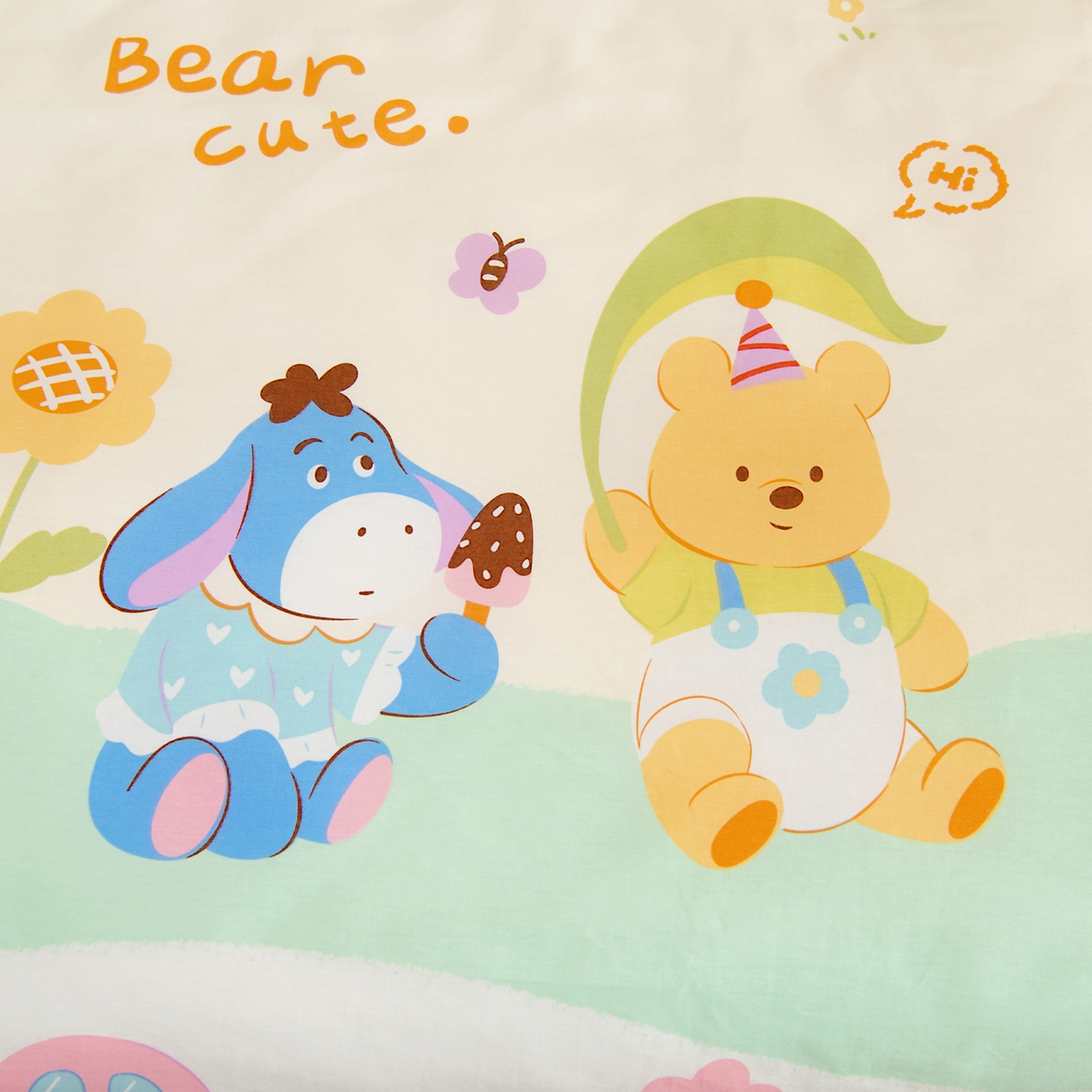 91家纺网 家纺一手货源 找家纺 芭伯妮 2026新款全棉AB版幼儿园三件套宝宝午睡被子六件套儿童被套多件套（第一批） 蜜糖晴天