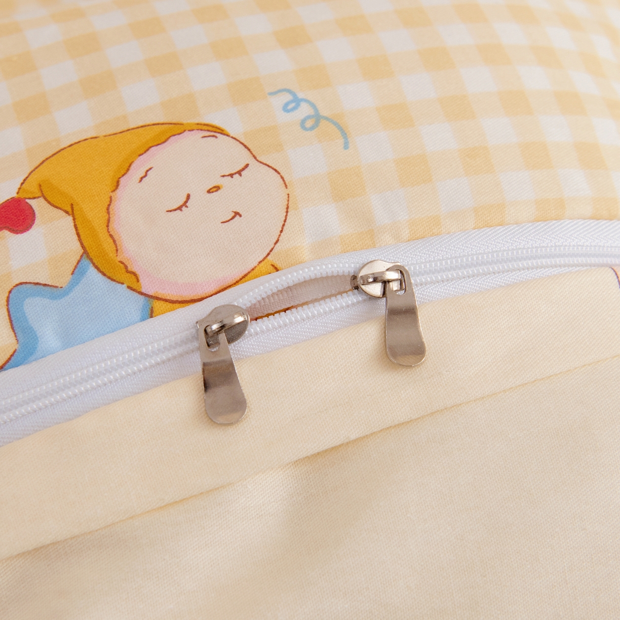 91家纺网 家纺一手货源 找家纺 芭伯妮 2026新款全棉AB版幼儿园三件套宝宝午睡被子六件套儿童被套多件套（第一批） 甜蜜小精灵