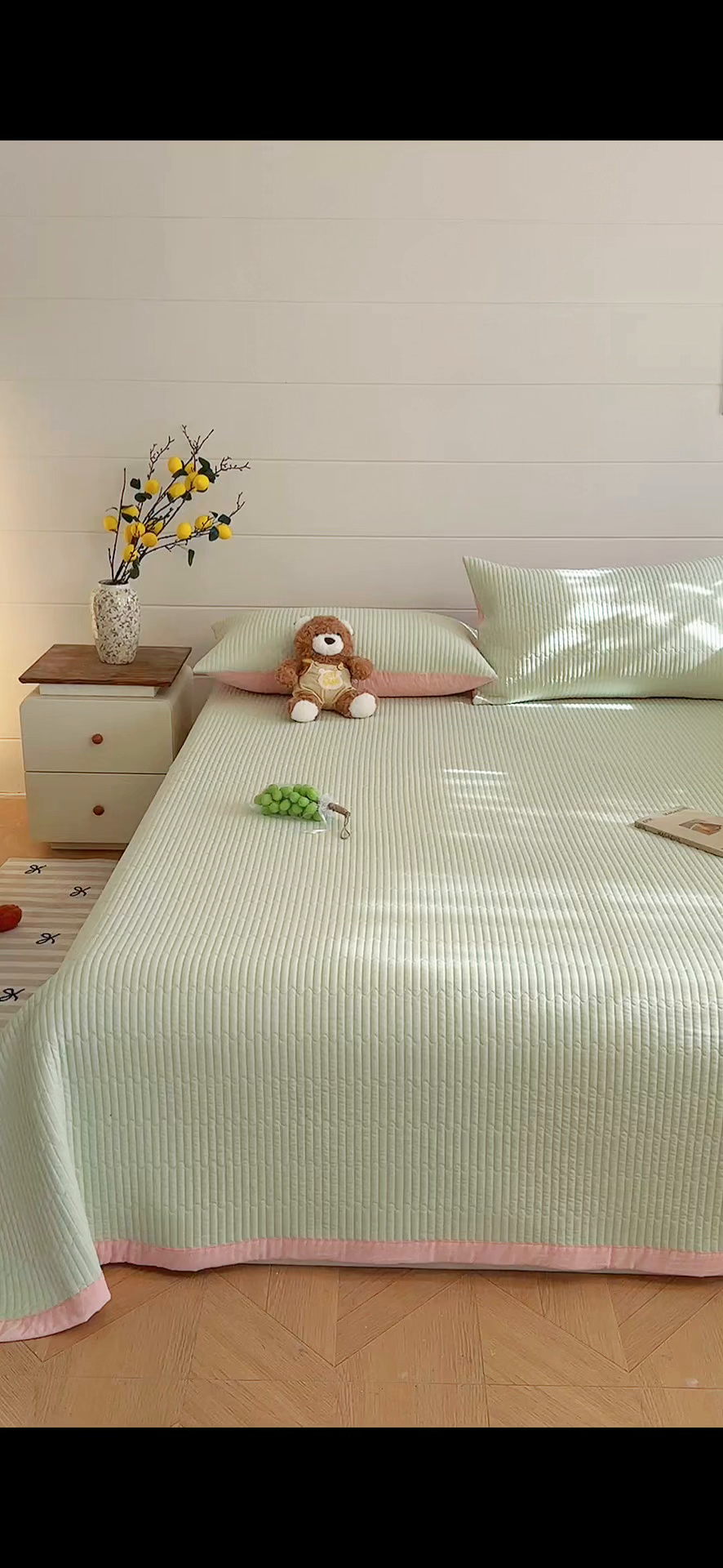 91家纺网 家纺一手货源 找家纺 （总）木楌家居 2026新款锦氨凉感床盖三件套