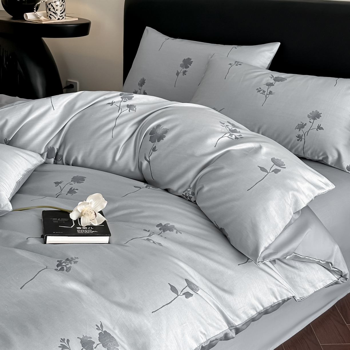 91家纺网 家纺一手货源 找家纺 莱登卡奴 2026新款A类50S天丝棉色织提花系列四件套 澄静之美-蓝