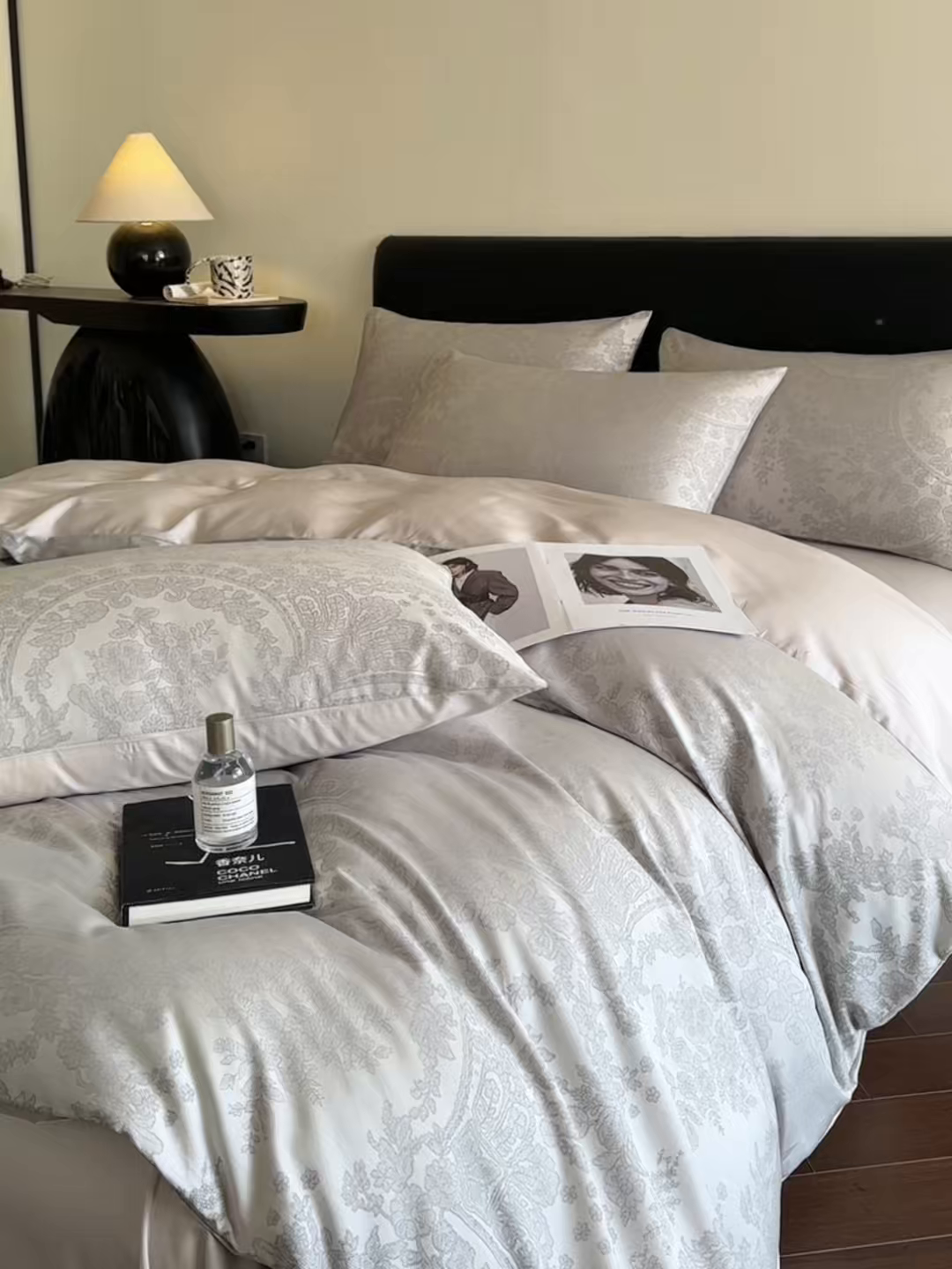 91家纺网 家纺一手货源 找家纺 莱登卡奴 2026新款A类50S天丝棉色织提花系列四件套 德萨利