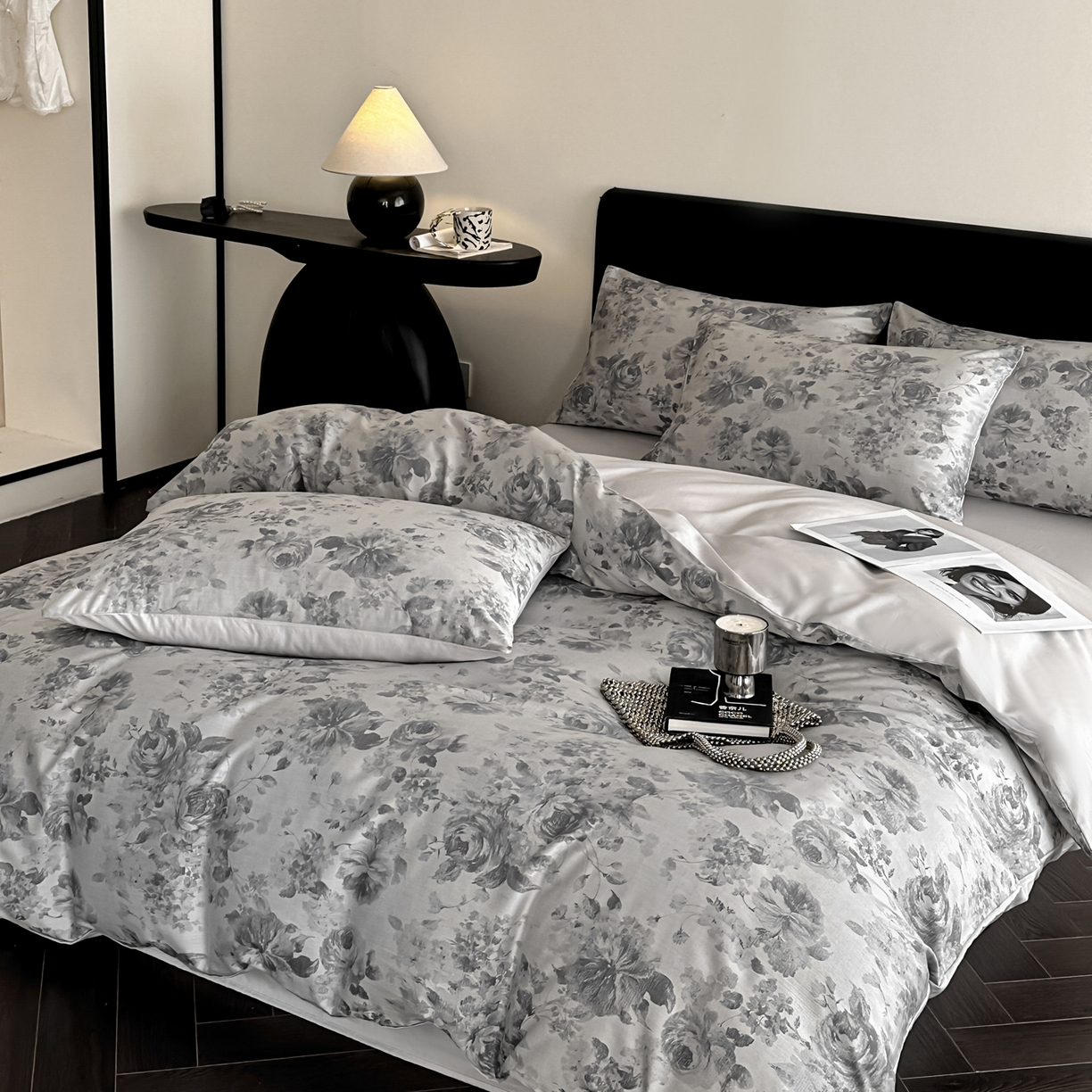 91家纺网 家纺一手货源 找家纺 莱登卡奴 2026新款A类50S天丝棉色织提花系列四件套 繁花玉露