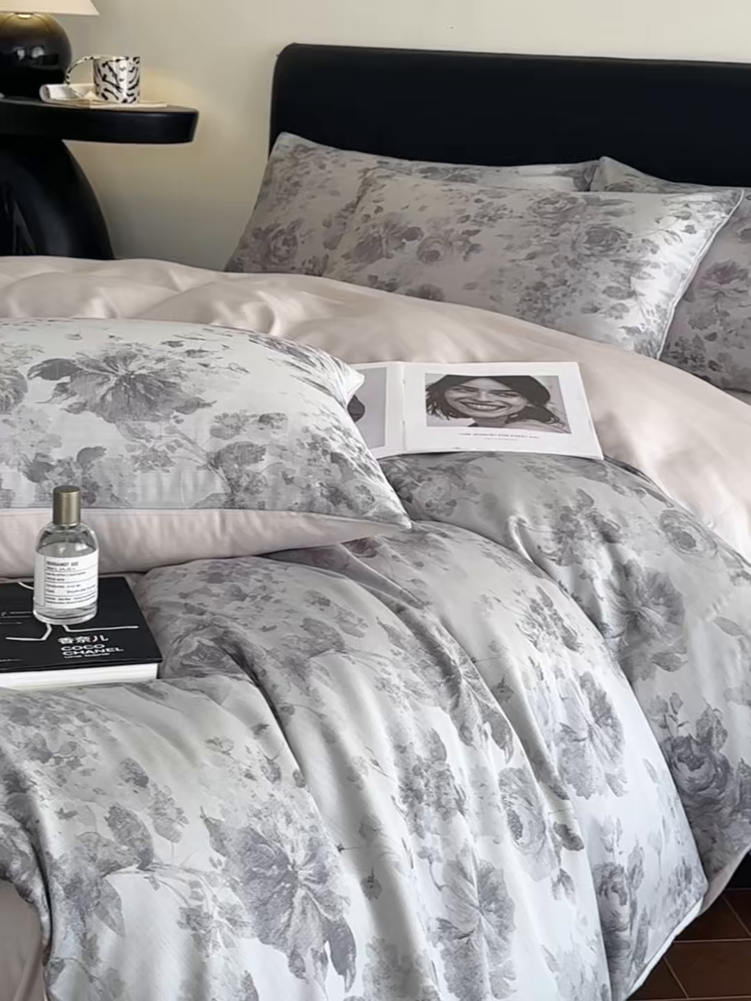 91家纺网 家纺一手货源 找家纺 莱登卡奴 2026新款A类50S天丝棉色织提花系列四件套 繁花玉露