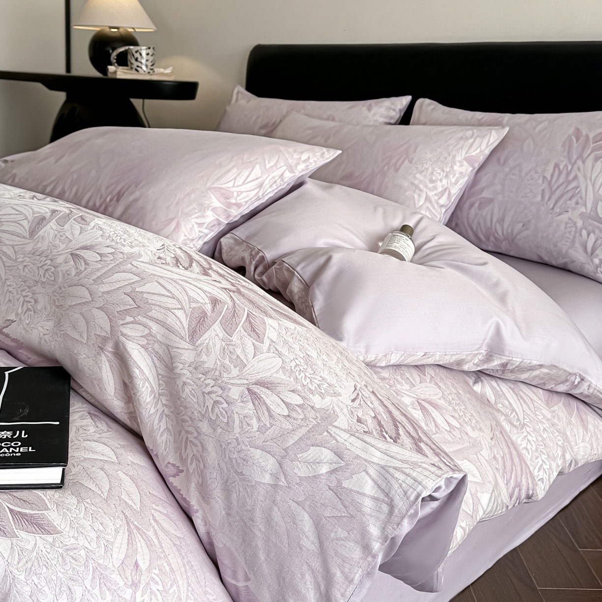 莱登卡奴 2026新款A类50S天丝棉色织提花系列四件套 色织莫妮卡