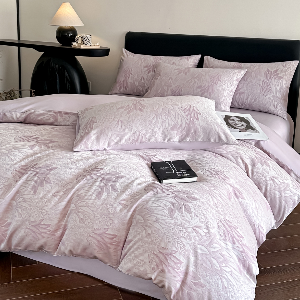 91家纺网 家纺一手货源 找家纺 莱登卡奴 2026新款A类50S天丝棉色织提花系列四件套 色织莫妮卡