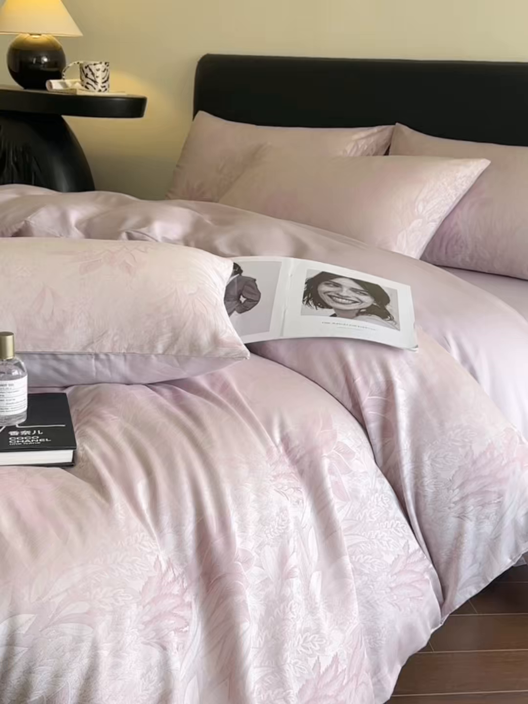 91家纺网 家纺一手货源 找家纺 莱登卡奴 2026新款A类50S天丝棉色织提花系列四件套 色织莫妮卡