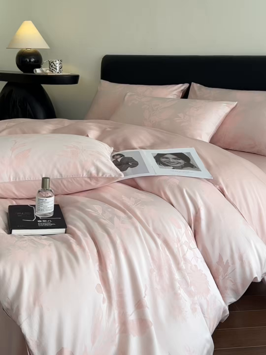 91家纺网 家纺一手货源 找家纺 莱登卡奴 2026新款A类50S天丝棉色织提花系列四件套 晚风逐梦