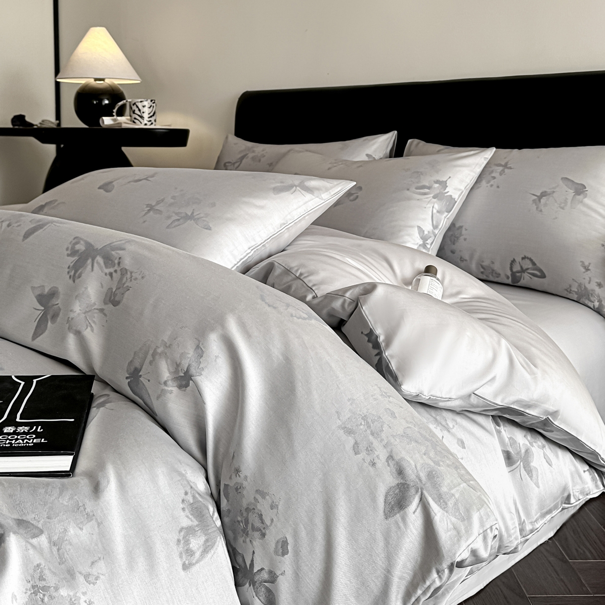 莱登卡奴 2026新款A类50S天丝棉色织提花系列四件套 星辰蝶梦