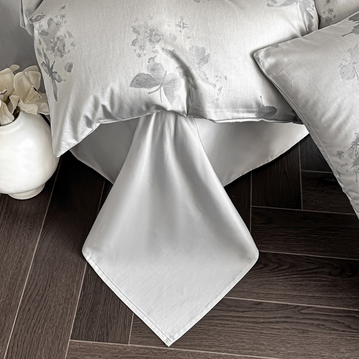 91家纺网 家纺一手货源 找家纺 莱登卡奴 2026新款A类50S天丝棉色织提花系列四件套 星辰蝶梦