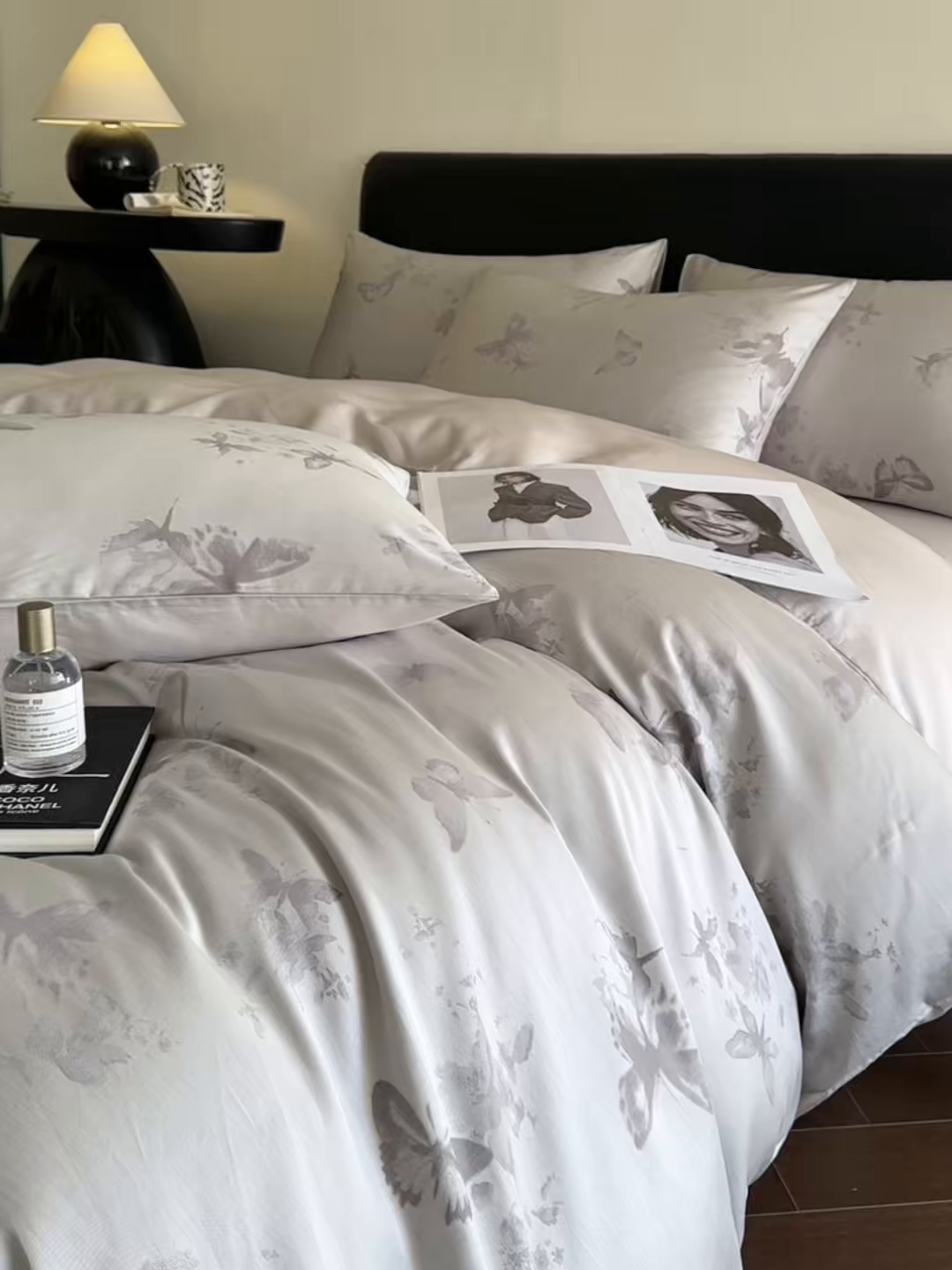 91家纺网 家纺一手货源 找家纺 莱登卡奴 2026新款A类50S天丝棉色织提花系列四件套 星辰蝶梦