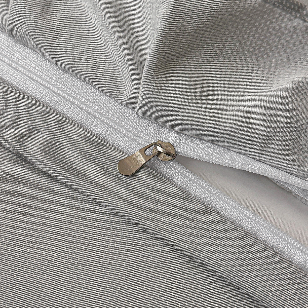 91家纺网 家纺一手货源 找家纺 梓之赫 2026新款云感纱夹棉床盖四件套-小美满 小美满-迷雾灰