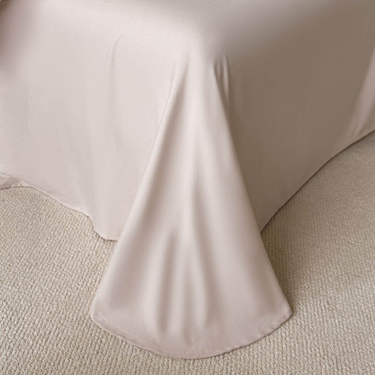 91家纺网 家纺一手货源 找家纺 置顶家纺 2026新款亲肤提花贝壳边四件套-初柠 初柠-玉咖