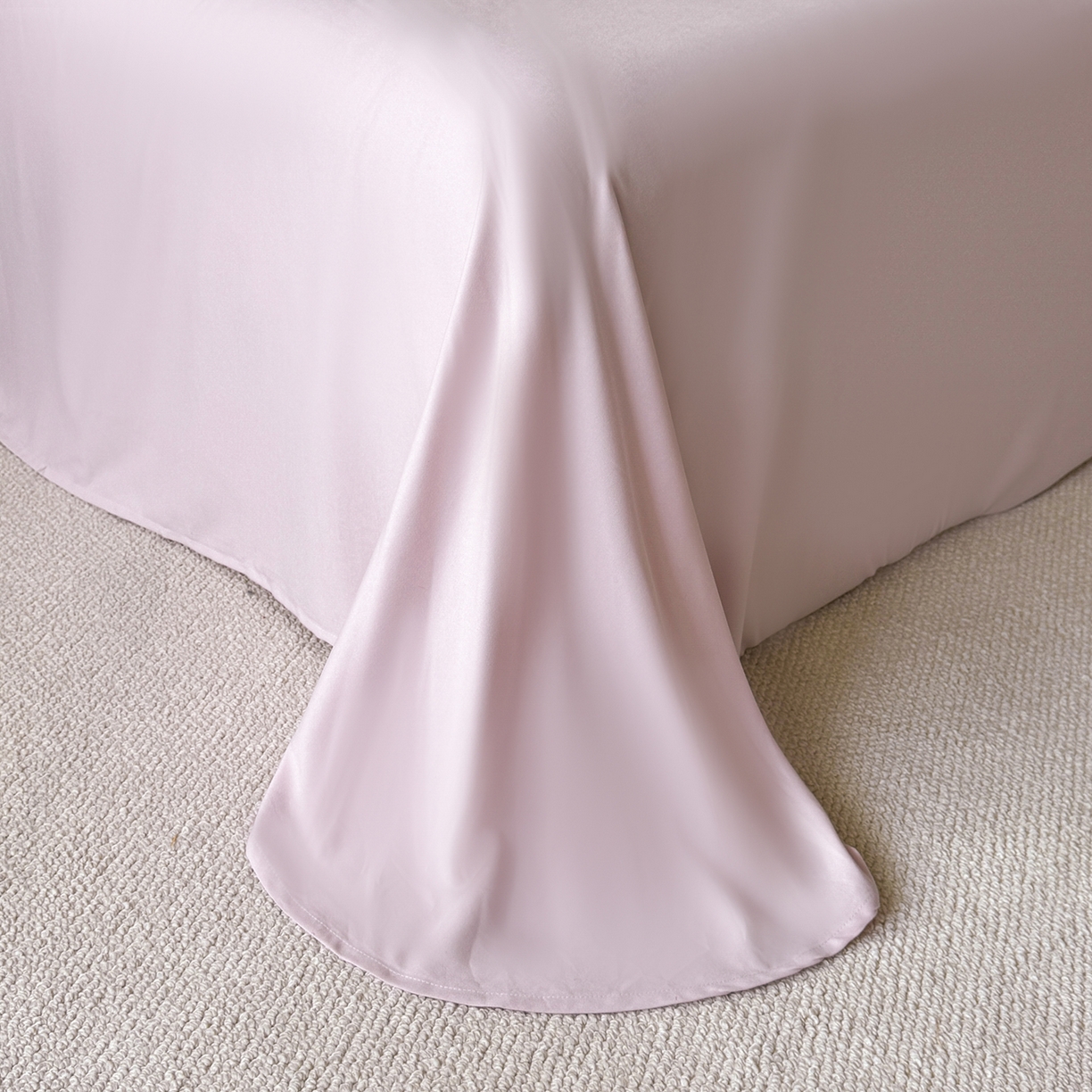 91家纺网 家纺一手货源 找家纺 置顶家纺 2026新款亲肤提花贝壳边四件套-初柠 初柠-浅豆沙