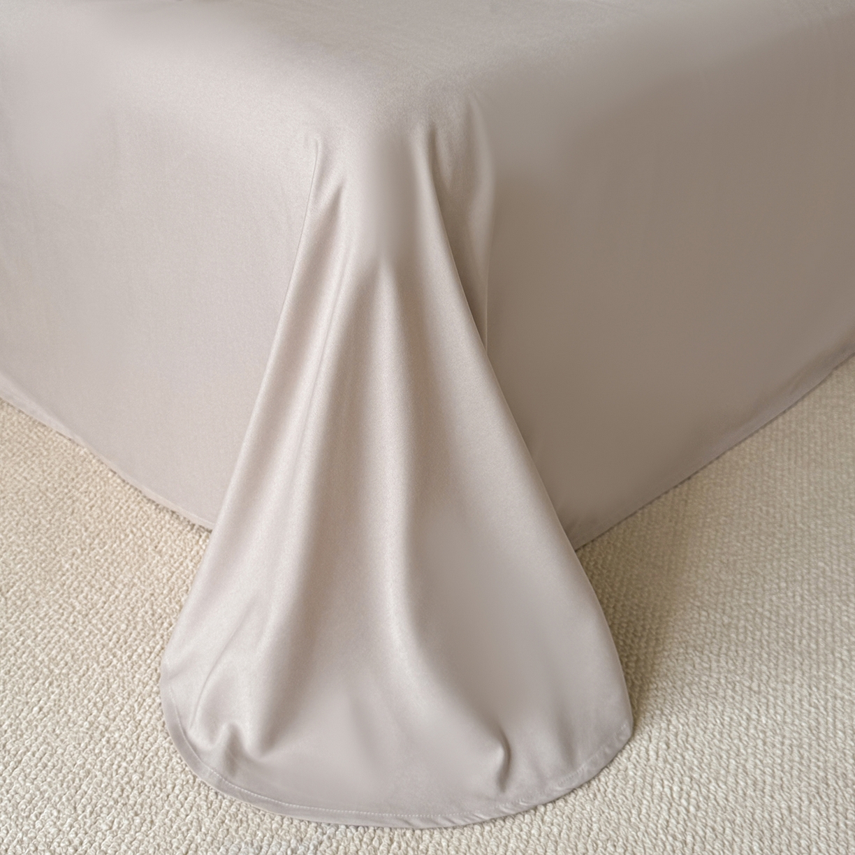 91家纺网 家纺一手货源 找家纺 置顶家纺 2026新款亲肤提花贝壳边四件套-初柠 初柠-奶咖