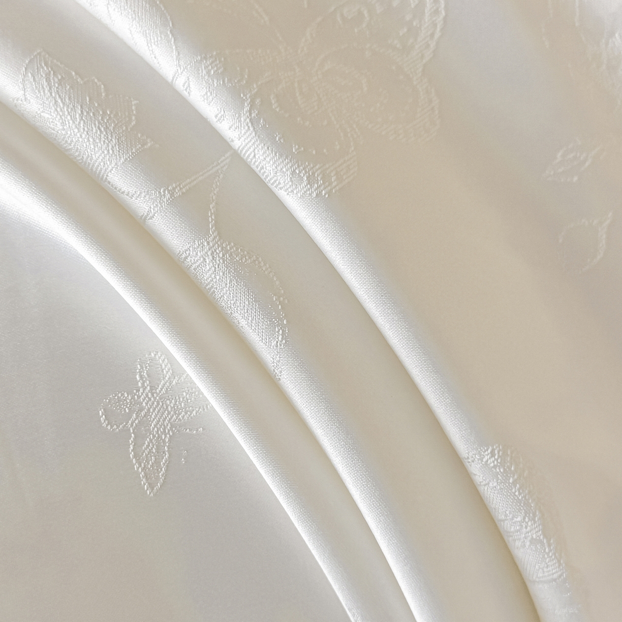 91家纺网 家纺一手货源 找家纺 置顶家纺 2026新款亲肤提花贝壳边四件套-初柠 初柠-白色