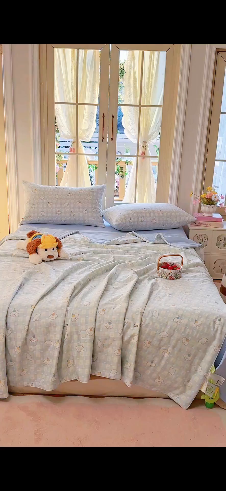 91家纺网 家纺一手货源 找家纺 （总）木楌家居 2026新款全棉纱布云感冰冰被床盖四件套系列