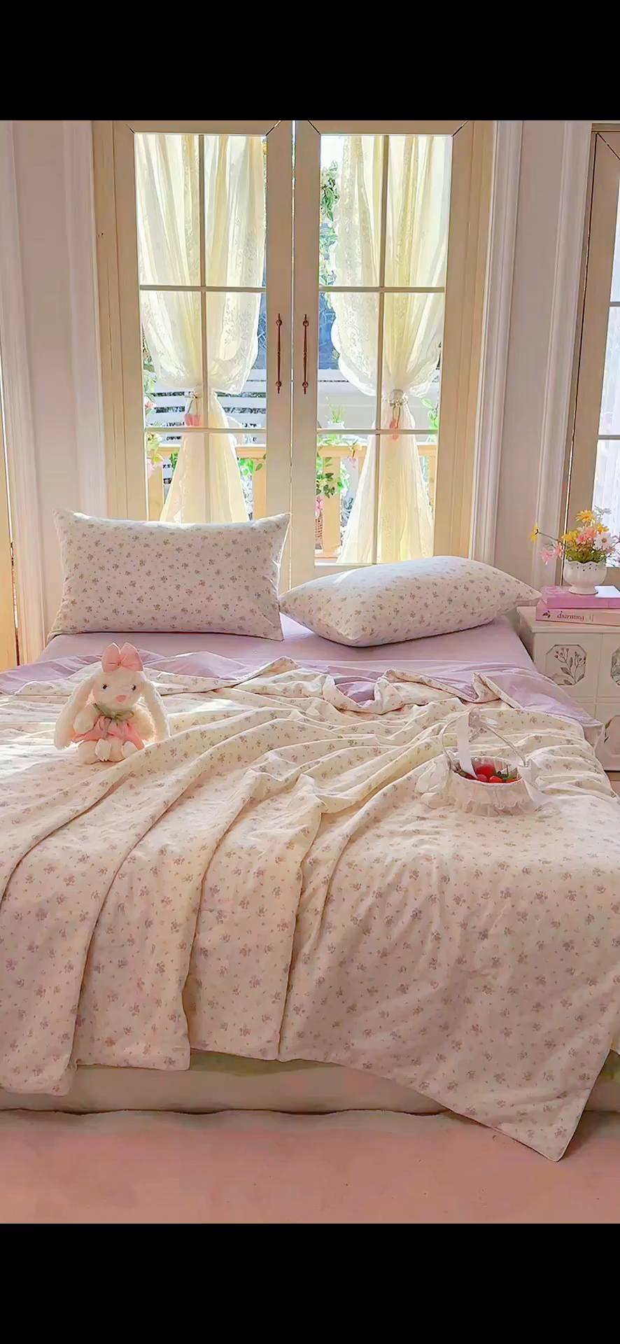 91家纺网 家纺一手货源 找家纺 木楌家居 2026新款全棉纱布云感冰冰被床盖四件套系列 云瑾