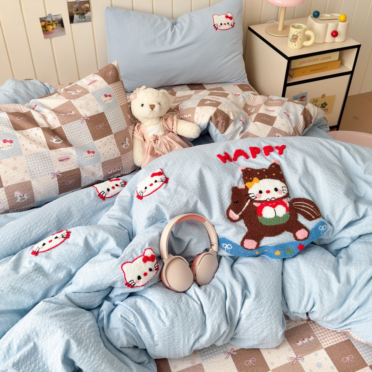 91家纺网 家纺一手货源 找家纺 （总）橙意 2026新款高克重A类泡芙纱毛巾绣四件套