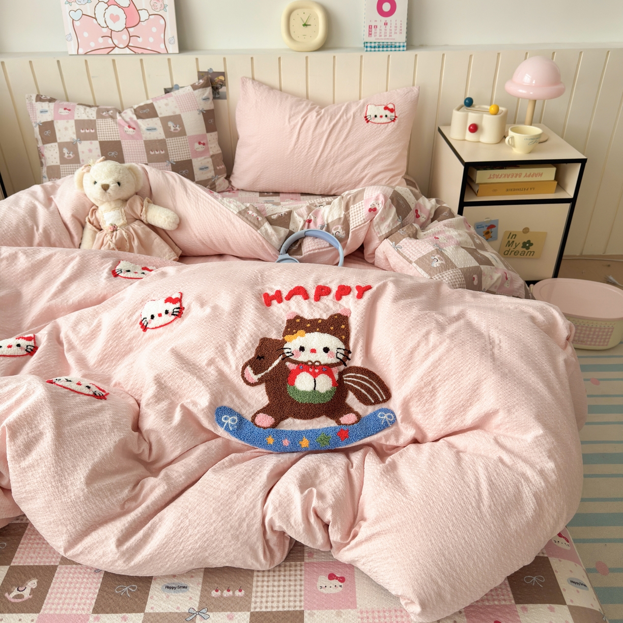 91家纺网 家纺一手货源 找家纺 （总）橙意 2026新款高克重A类泡芙纱毛巾绣四件套