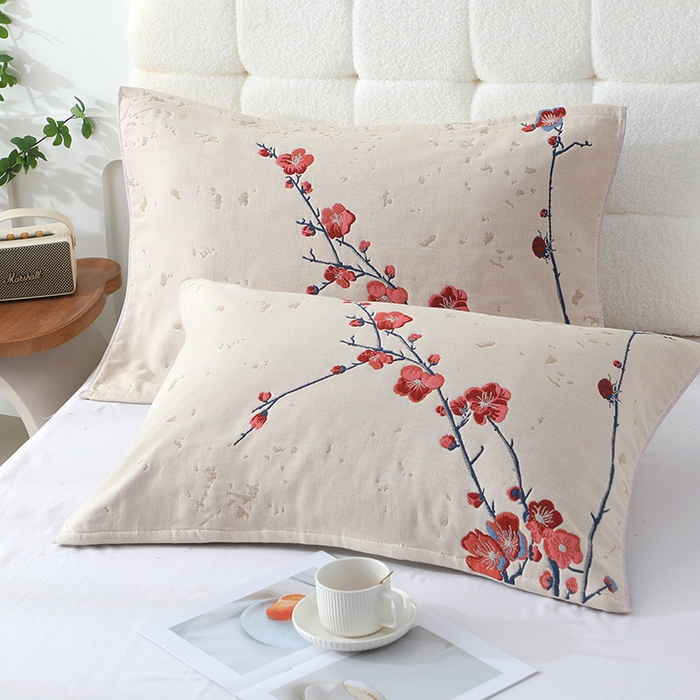 91家纺网 家纺一手货源 找家纺 （总）娇兰毛巾 2026新款7A抗菌全棉A类加厚五层纱布加双绑带枕巾