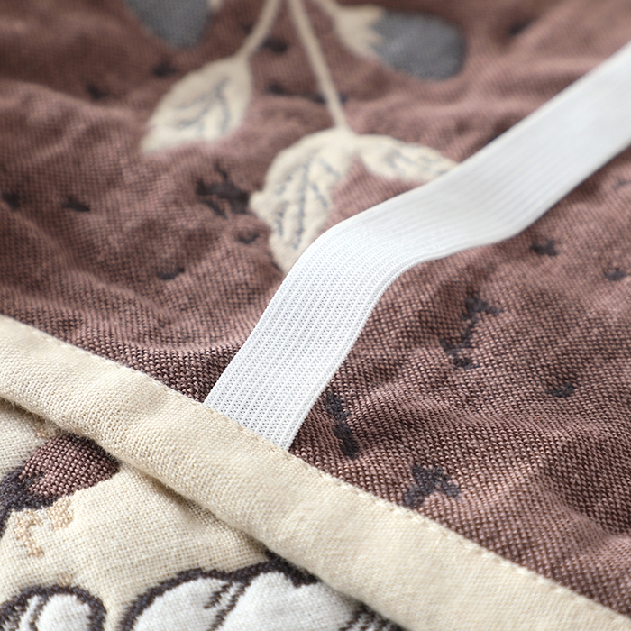 91家纺网 家纺一手货源 找家纺 娇兰毛巾 2026新款7A抗菌全棉A类加厚五层纱布加双绑带枕巾 花枝舞醉