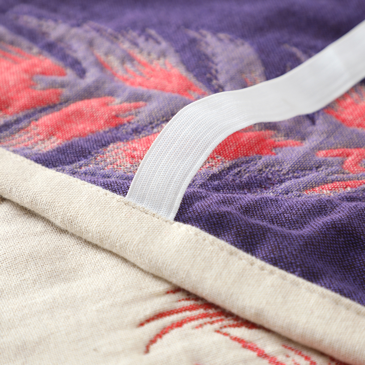 91家纺网 家纺一手货源 找家纺 娇兰毛巾 2026新款7A抗菌全棉A类加厚五层纱布加双绑带枕巾 翼