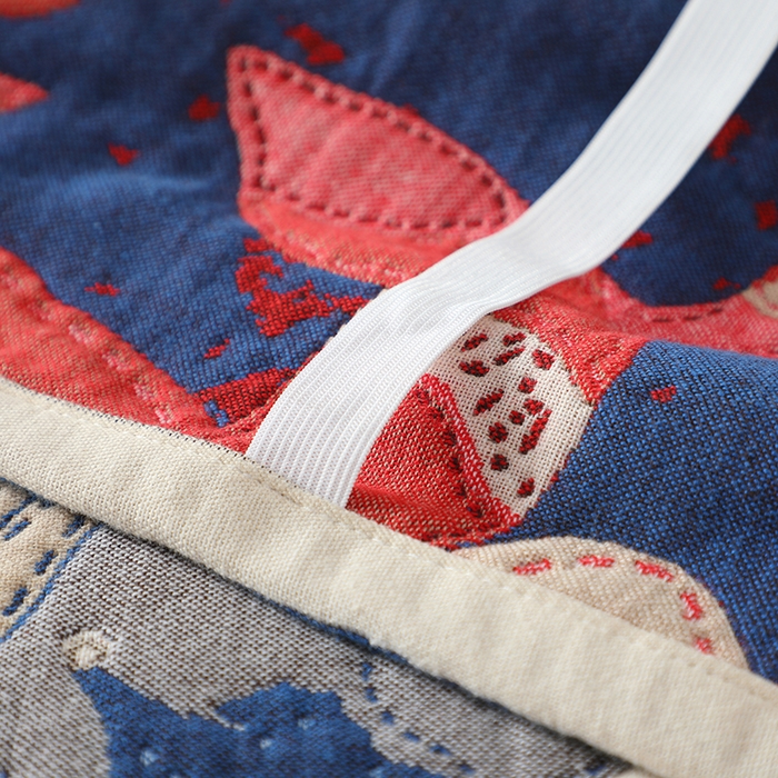 91家纺网 家纺一手货源 找家纺 娇兰毛巾 2026新款7A抗菌全棉A类加厚五层纱布加双绑带枕巾 余