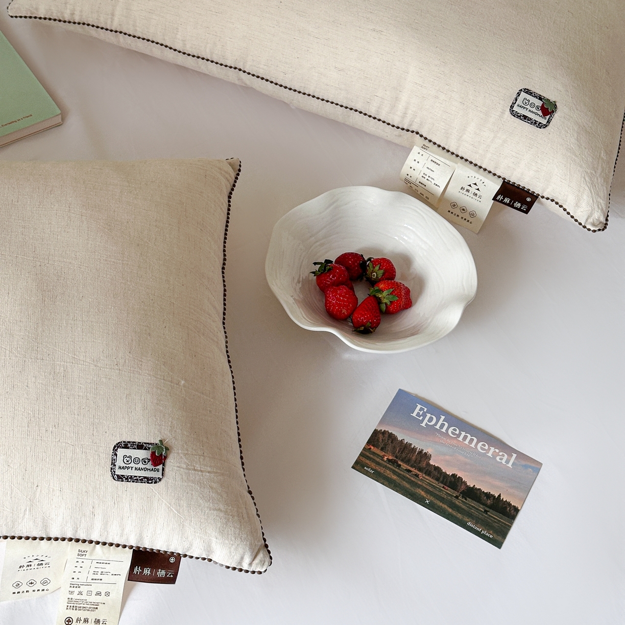 91家纺网 家纺一手货源 找家纺 （总）伟邦枕芯 2026新款草莓棉麻酒店枕