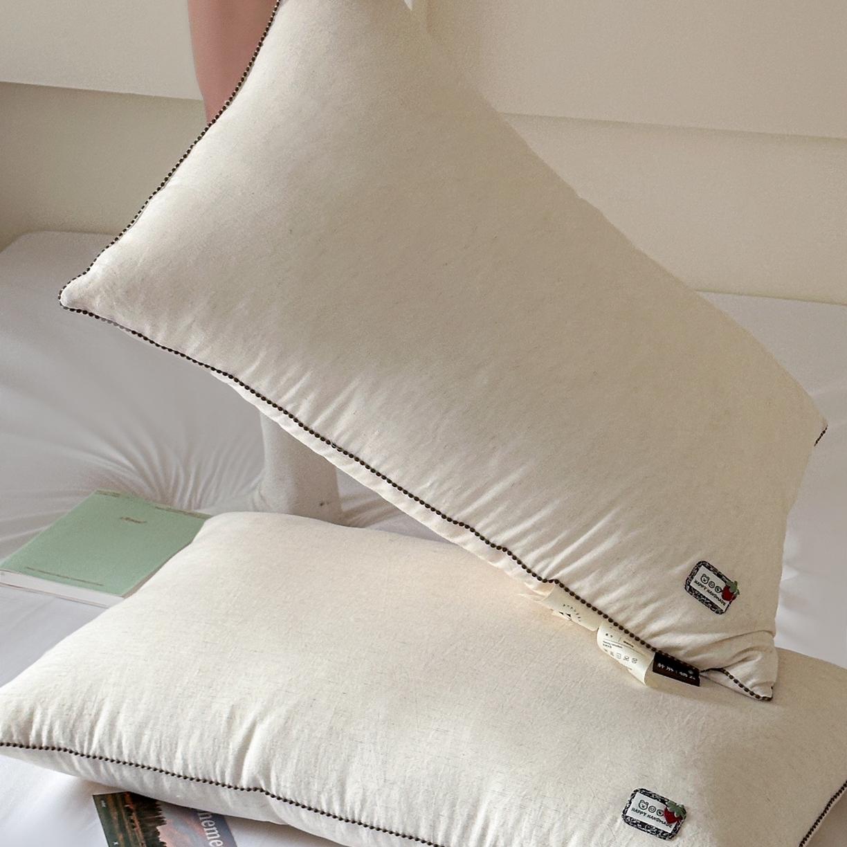 91家纺网 家纺一手货源 找家纺 （总）伟邦枕芯 2026新款草莓棉麻酒店枕