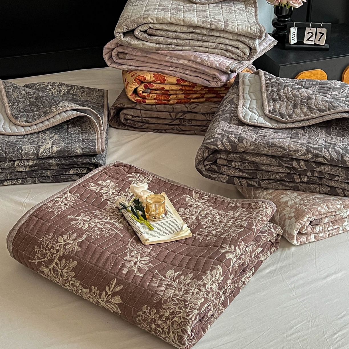 91家纺网 家纺一手货源 找家纺 （总）满座家居 2026新款舒适亲肤简约单品床盖