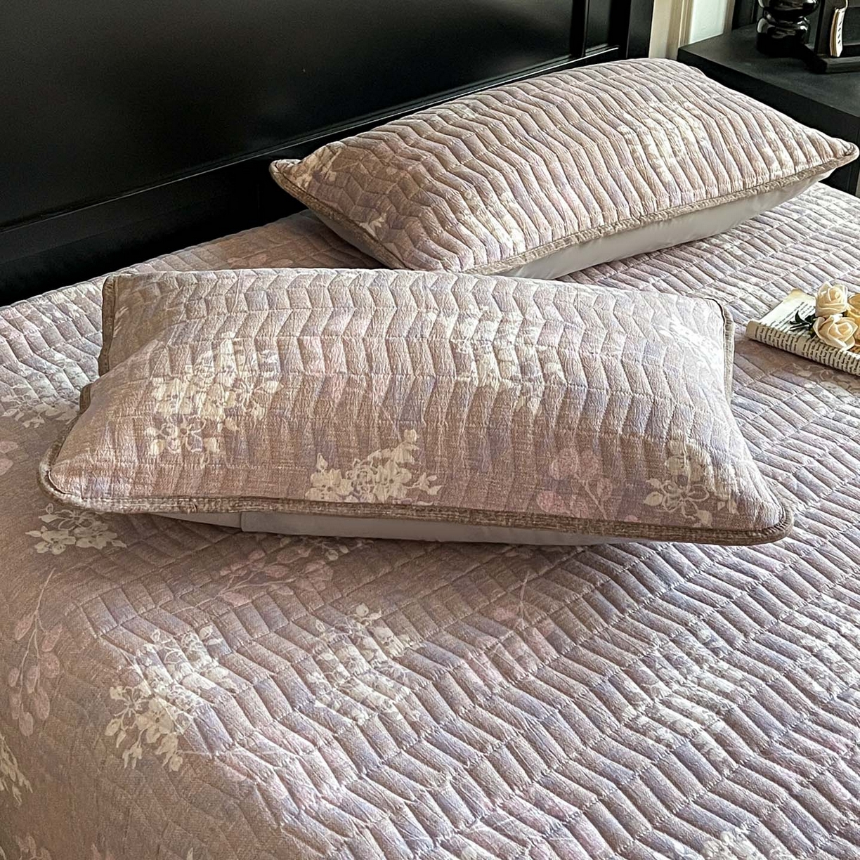 91家纺网 家纺一手货源 找家纺 满座家居 2026新款舒适亲肤简约单品床盖 可颂