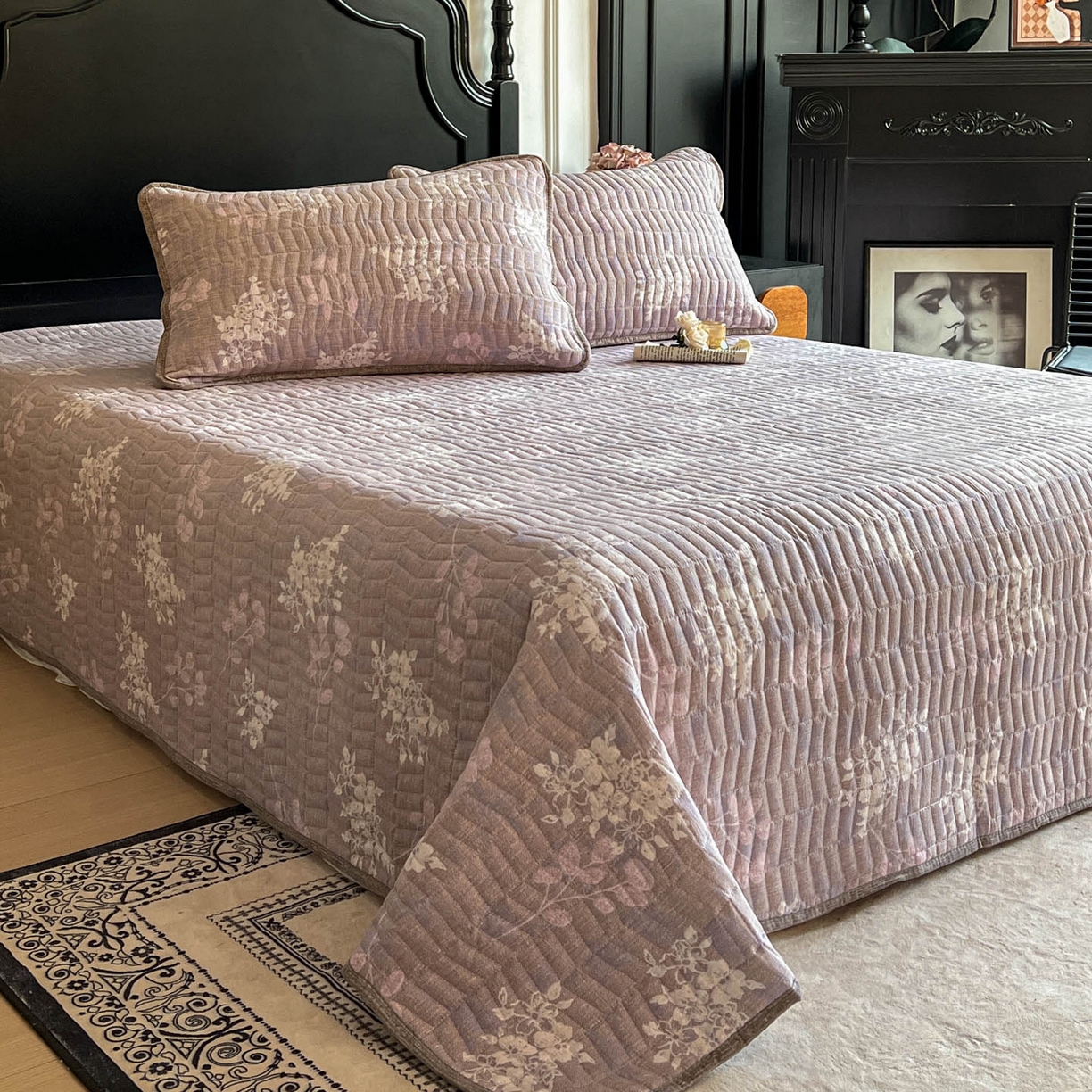 91家纺网 家纺一手货源 找家纺 满座家居 2026新款舒适亲肤简约单品床盖 可颂