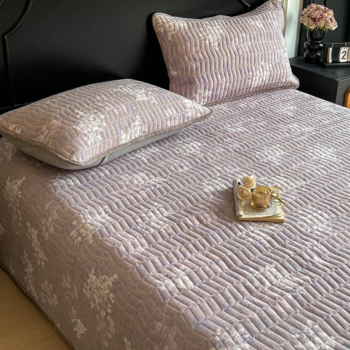 91家纺网 家纺一手货源 找家纺 满座家居 2026新款舒适亲肤简约单品床盖 可颂