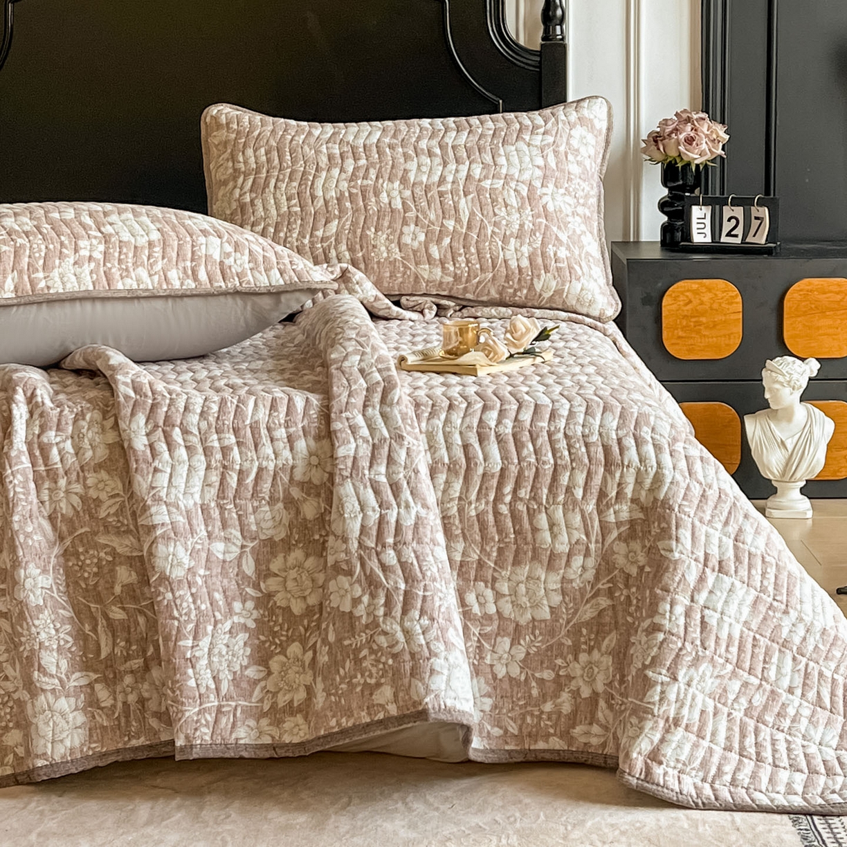 91家纺网 家纺一手货源 找家纺 （总）满座家居 2026新款舒适亲肤简约单品床盖