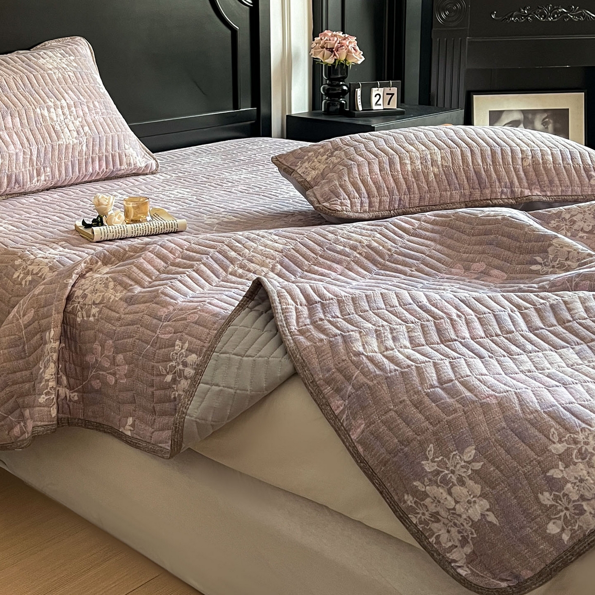 91家纺网 家纺一手货源 找家纺 满座家居 2026新款舒适亲肤简约单品床盖 可颂