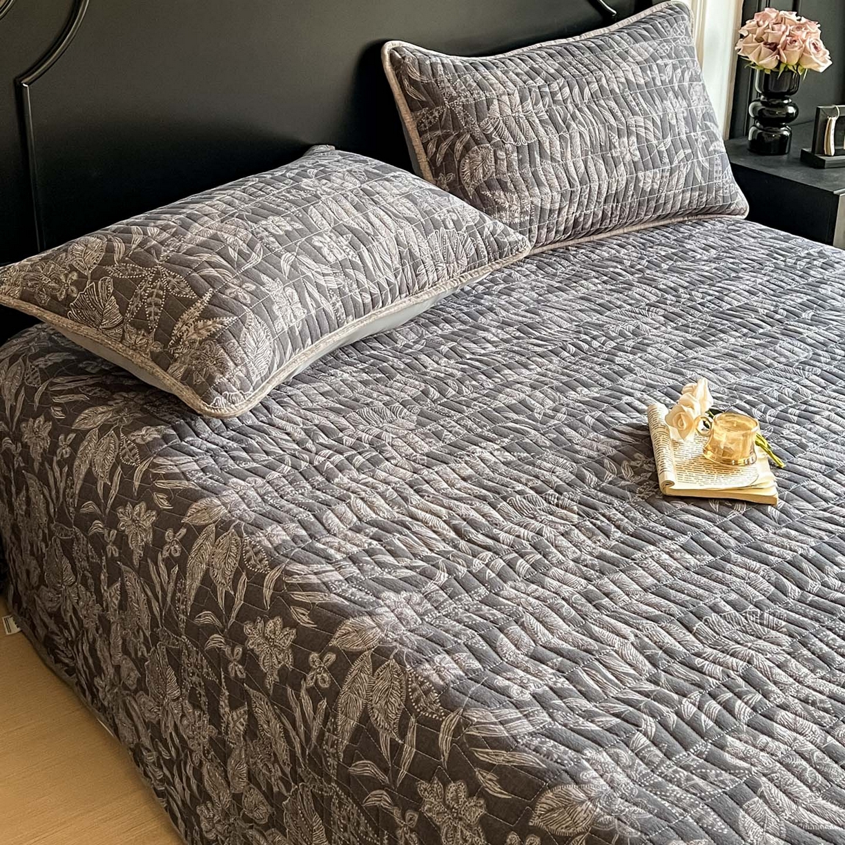 91家纺网 家纺一手货源 找家纺 满座家居 2026新款舒适亲肤简约单品床盖 佩利斯