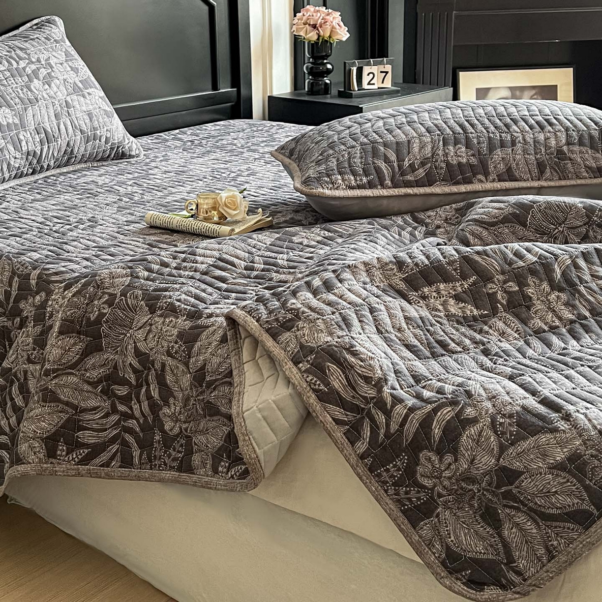 91家纺网 家纺一手货源 找家纺 满座家居 2026新款舒适亲肤简约单品床盖 佩利斯