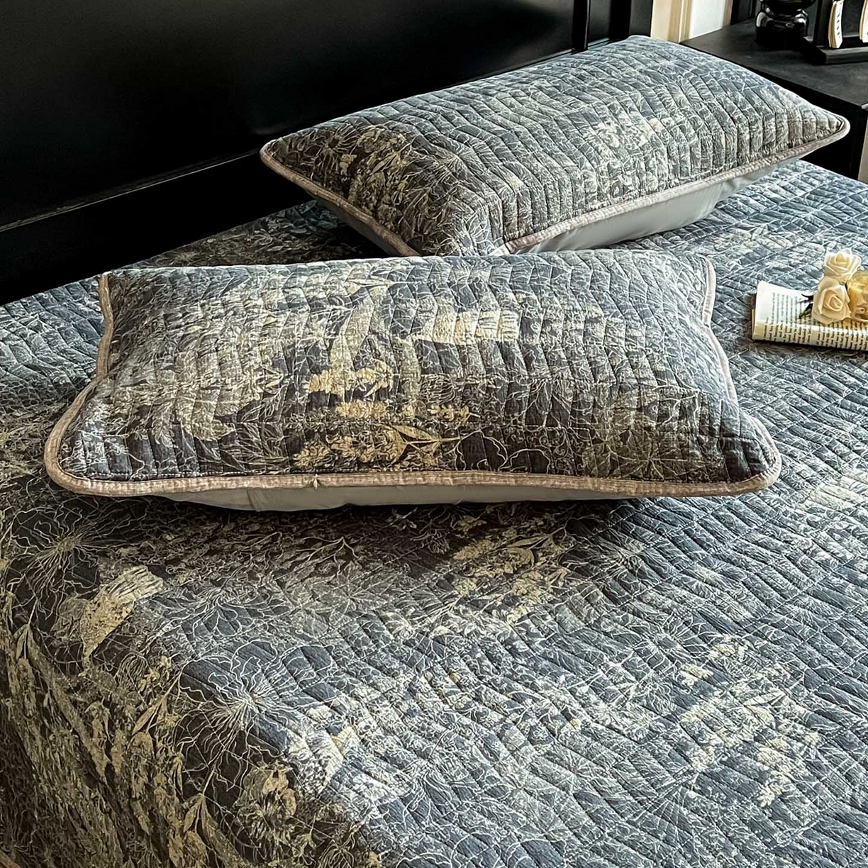 91家纺网 家纺一手货源 找家纺 满座家居 2026新款舒适亲肤简约单品床盖 铜雀