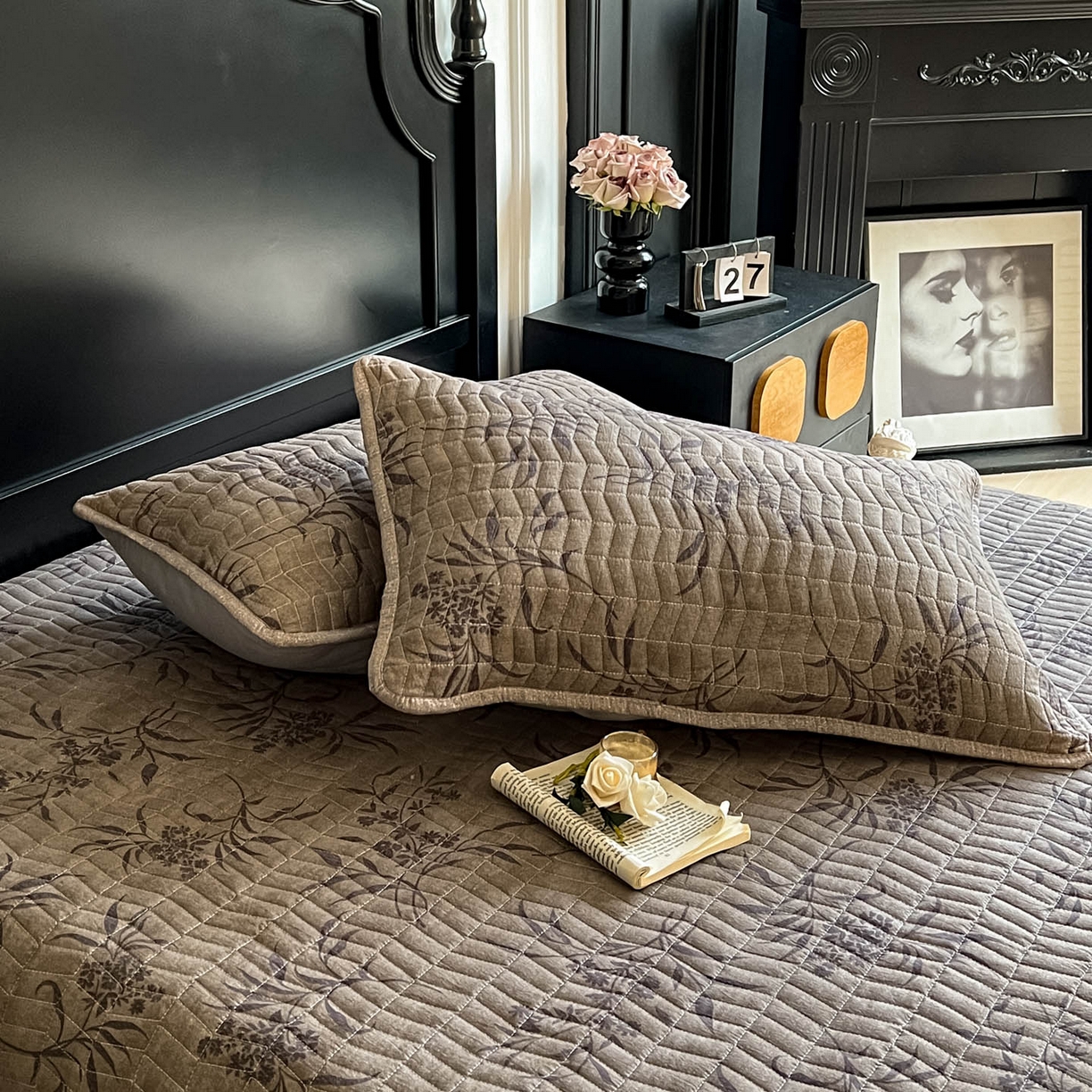 91家纺网 家纺一手货源 找家纺 满座家居 2026新款舒适亲肤简约单品床盖 玉茗