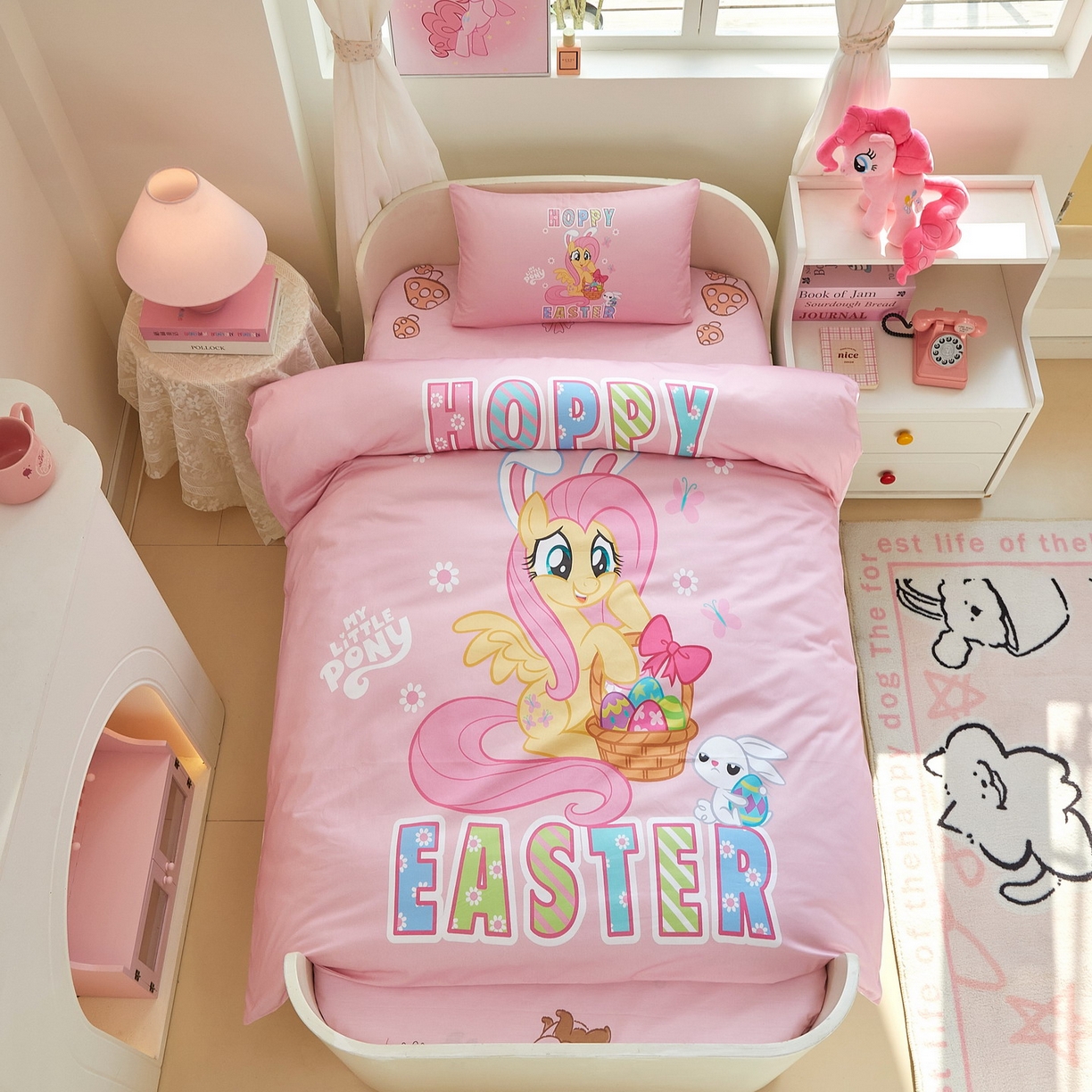 91家纺网 家纺一手货源 找家纺 （总）蘭菲家纺 2026新款幼儿园儿童小马宝莉系列多件套