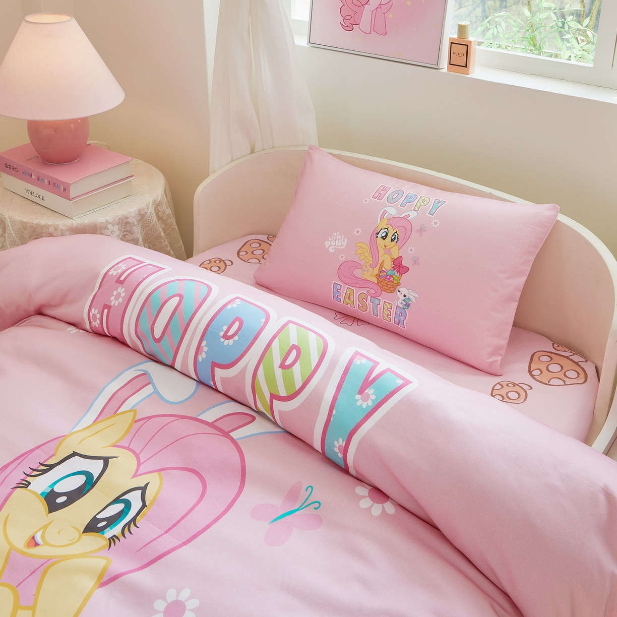 91家纺网 家纺一手货源 找家纺 蘭菲家纺 2026新款幼儿园儿童小马宝莉系列多件套 粉色宝莉