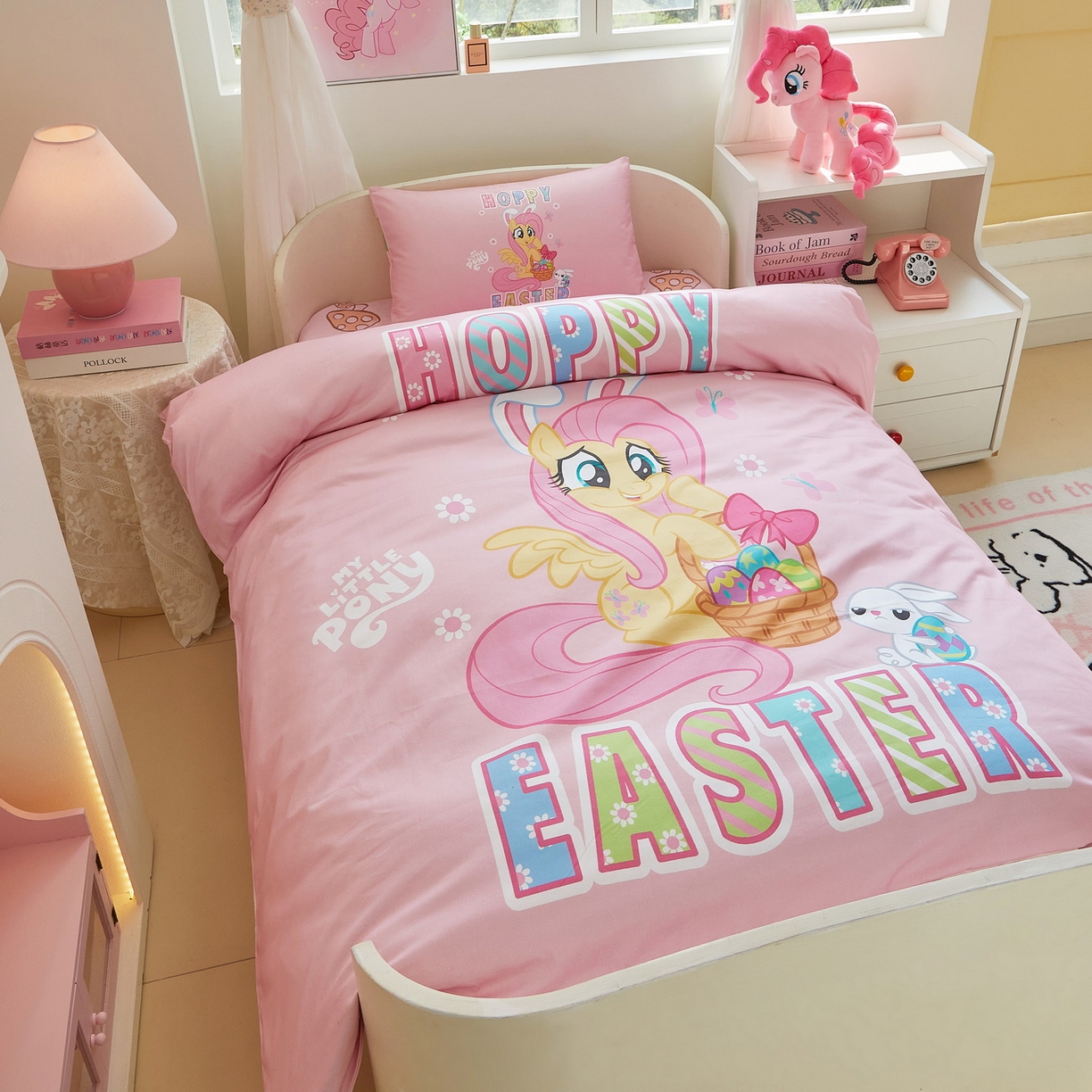 91家纺网 家纺一手货源 找家纺 蘭菲家纺 2026新款幼儿园儿童小马宝莉系列多件套 粉色宝莉