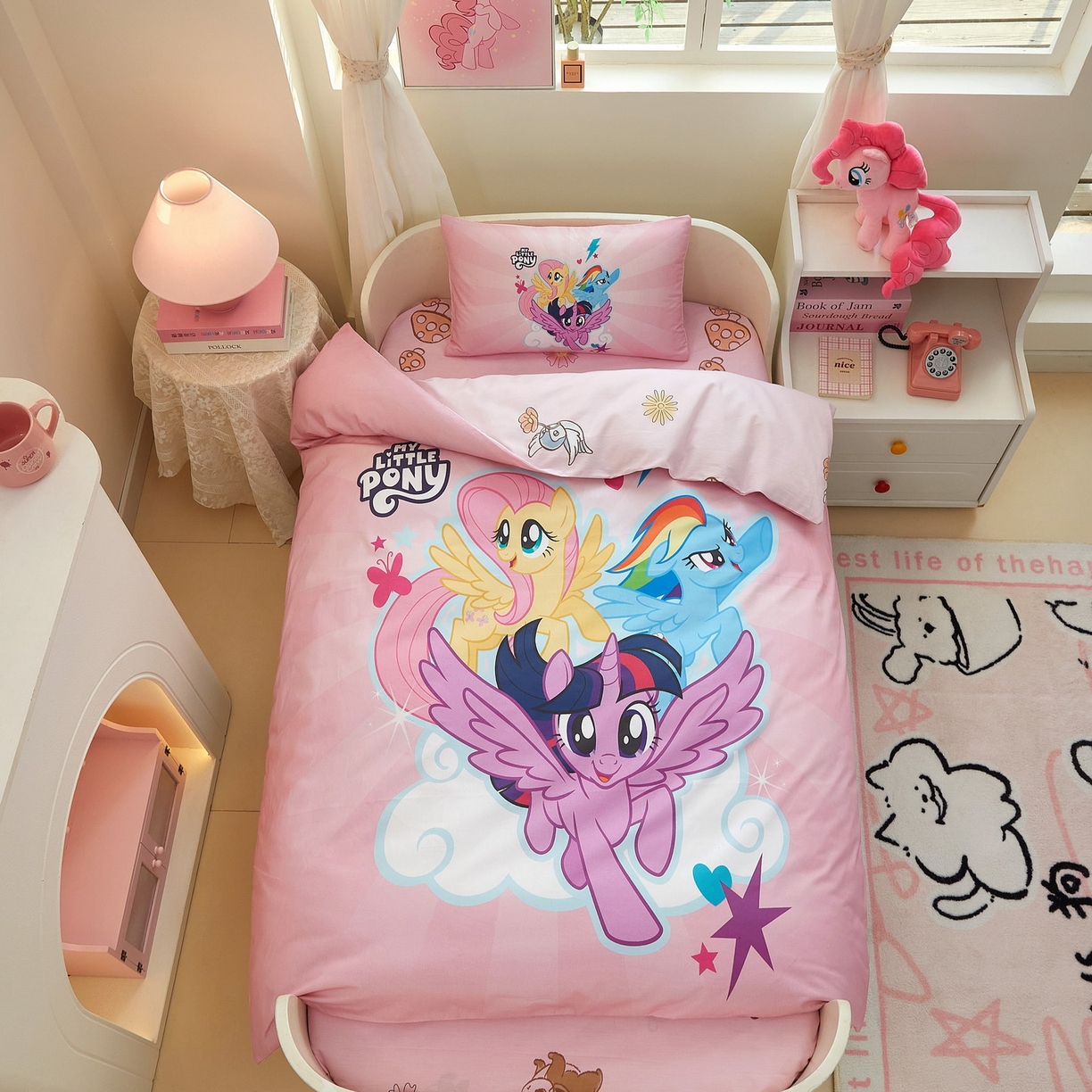 蘭菲家纺 2026新款幼儿园儿童小马宝莉系列多件套 飞翔宝莉