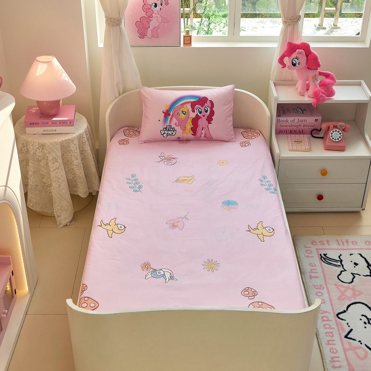 91家纺网 家纺一手货源 找家纺 蘭菲家纺 2026新款幼儿园儿童小马宝莉系列多件套 伙伴宝莉