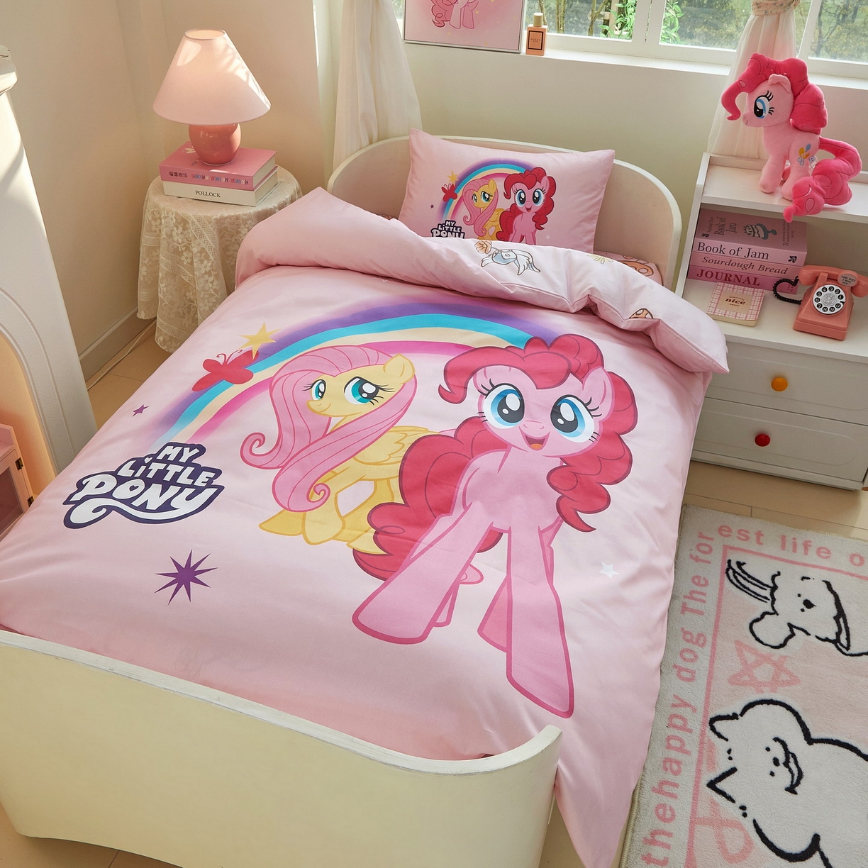 91家纺网 家纺一手货源 找家纺 蘭菲家纺 2026新款幼儿园儿童小马宝莉系列多件套 伙伴宝莉