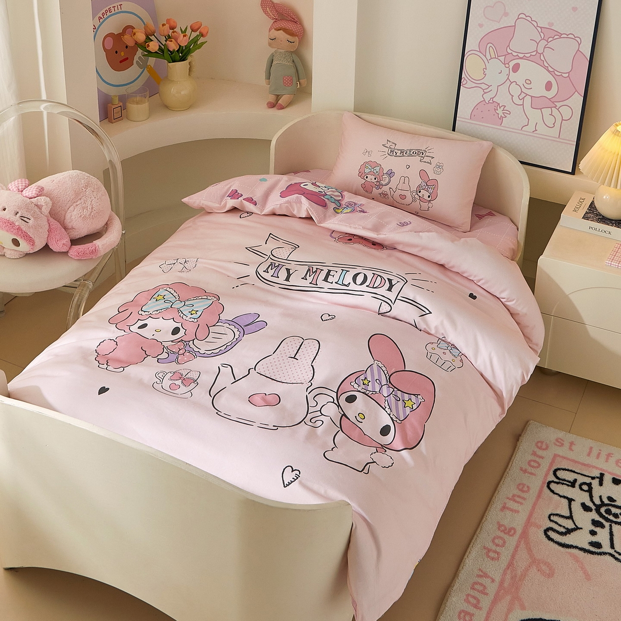 91家纺网 家纺一手货源 找家纺 （总）蘭菲家纺 2026新款幼儿园儿童三丽欧系列多件套