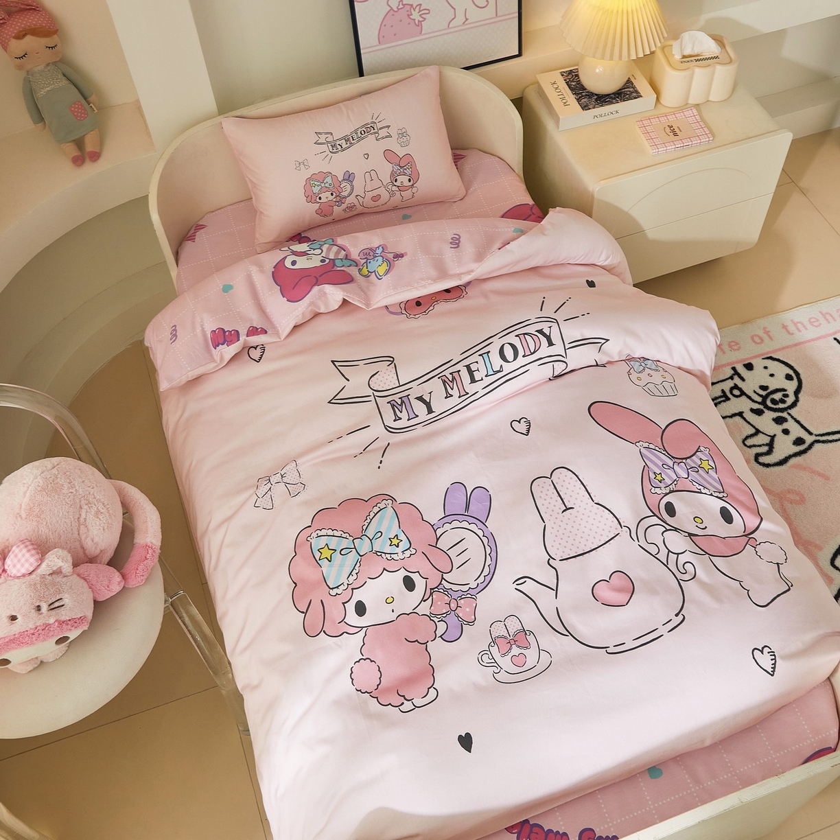 91家纺网 家纺一手货源 找家纺 （总）蘭菲家纺 2026新款幼儿园儿童三丽欧系列多件套