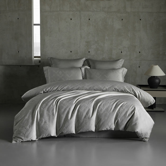 91家纺网 家纺一手货源 找家纺 舒慕家纺 2025新款亲肤舒适高端100S长绒棉纯棉银丝提花四件套 仲夏之梦130